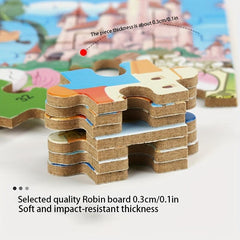 Anime Cartoon Wooden Puzzle 60 Pieces in Iron Box