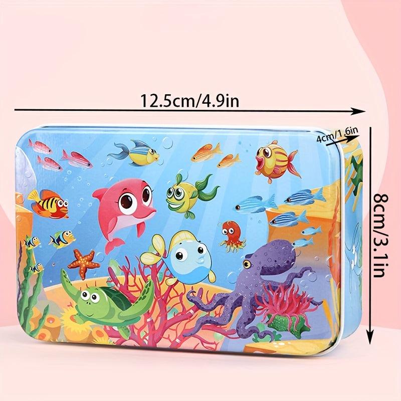 Anime Cartoon Wooden Puzzle 60 Pieces in Iron Box