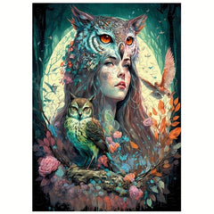 Owl Fairy Wood Puzzle Magic Toy Animal Shaped Wooden Brain Teaser Gift