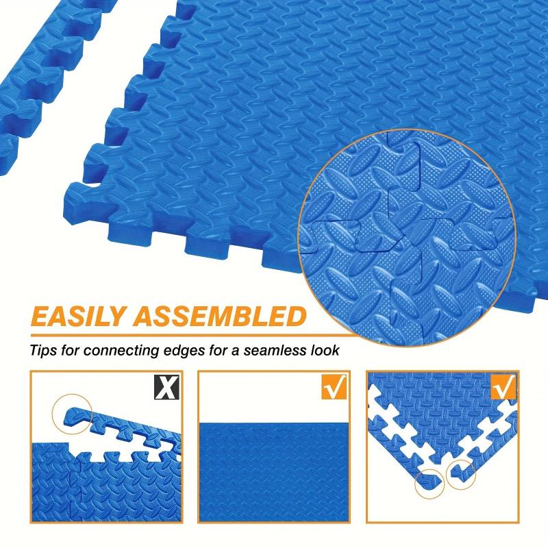 6pcs Foam Interlocking Floor Mats Exercise Fitness Carpet Child Mat
