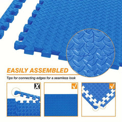 6pcs Foam Interlocking Floor Mats Exercise Fitness Carpet Child Mat