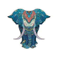 Animal Montessori Wooden Puzzle Elephant DIY Drawing