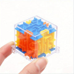 2pcs 3D Cube Maze Puzzle Toys Universal Rolling Ball Game Maze Toy