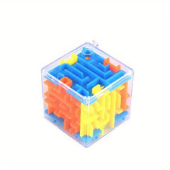 2pcs 3D Cube Maze Puzzle Toys Universal Rolling Ball Game Maze Toy