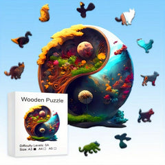 Wooden Elements Gossip Array Wood Puzzle High Difficulty Magic Intelligence Toy