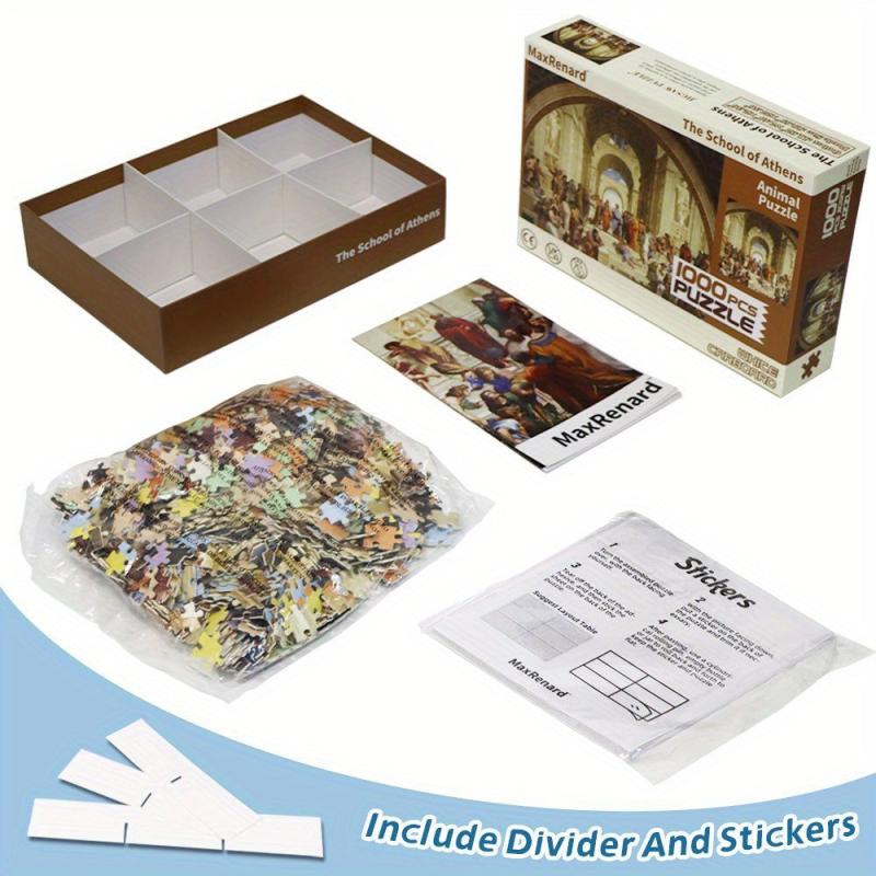 1000 Pieces Puzzle School of Athens Art Decompression Toy for Adults