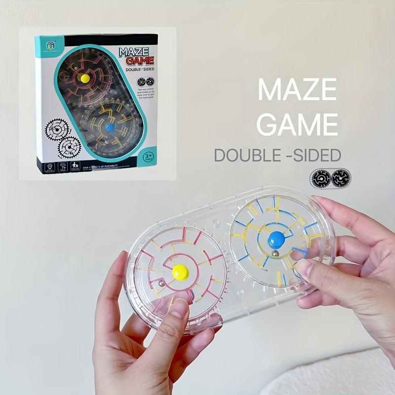 3D Gear Maze Bead Children's Puzzle Toy Handheld Game