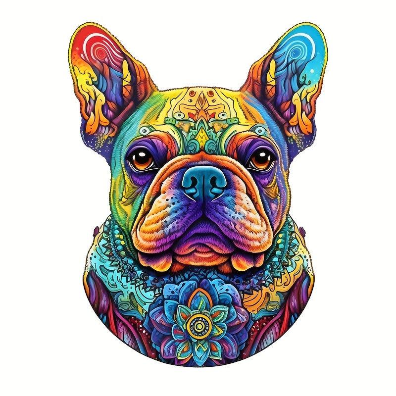 Wooden Animal Jigsaw Puzzle Dog DIY Wooden Puzzles For Adults And Child