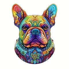 Wooden Animal Jigsaw Puzzle Dog DIY Wooden Puzzles For Adults And Child