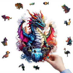 Dragon Wooden Puzzle High Difficulty Concentration Training