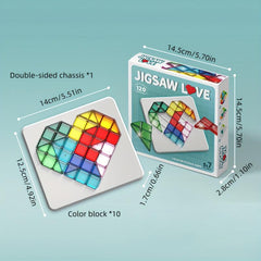 Intelligent Heart shaped Puzzle Game