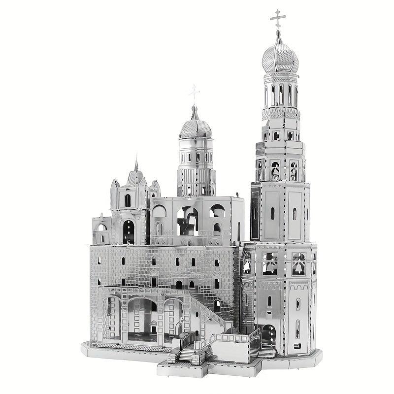 3D Metal Jigsaw Puzzle Model Ivan The Great Clock
