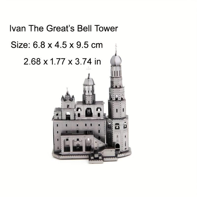 3D Metal Jigsaw Puzzle Model Ivan The Great Clock