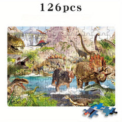 126pcs Dinosaur Series Puzzle Assembly Halloween Christmas Thanksgiving