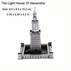 3D Metal Puzzle Alexander Lighthouse Educational Model