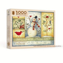 Wooden 1000 Pieces Halloween Christmas Puzzle Boxed