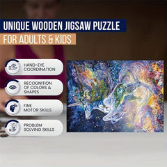 Unicorn Soul Wooden Puzzles For Adults - Creative Gift For Teenagers And Adults