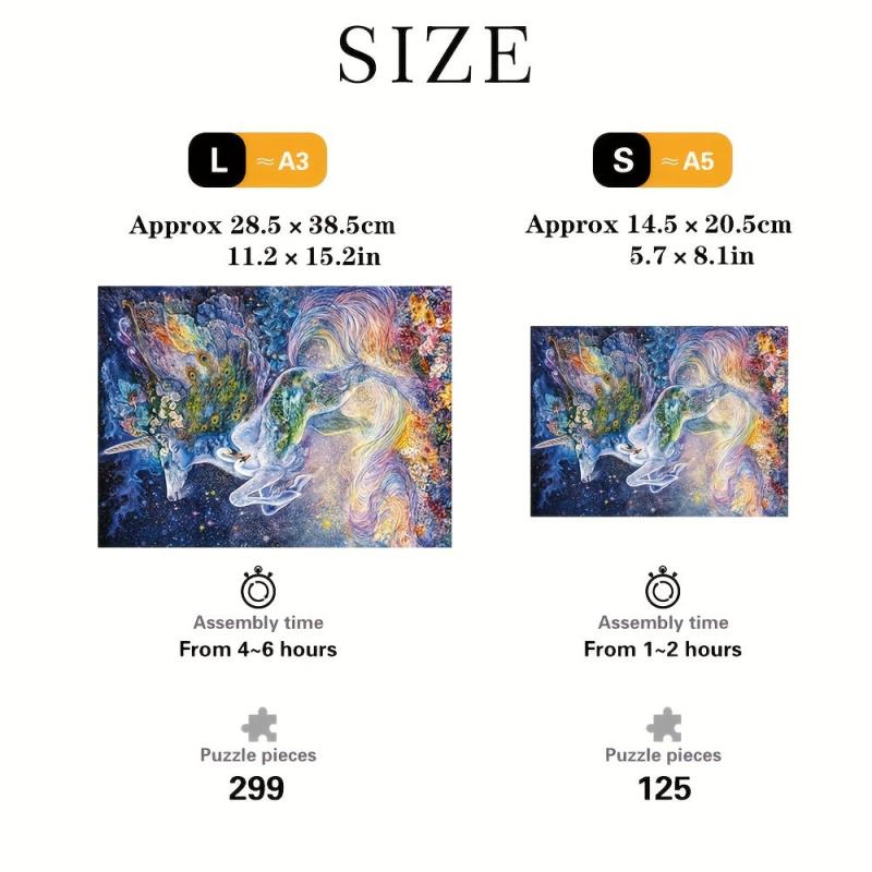 Unicorn Soul Wooden Puzzles For Adults - Creative Gift For Teenagers And Adults