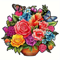 Christmas Flower Gift Box Wooden Puzzle - Unique Stress Reduction Gift