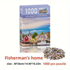 1000pcs Jigsaw Puzzles Perfect Gift Decompression Toys Home Wall Decoration