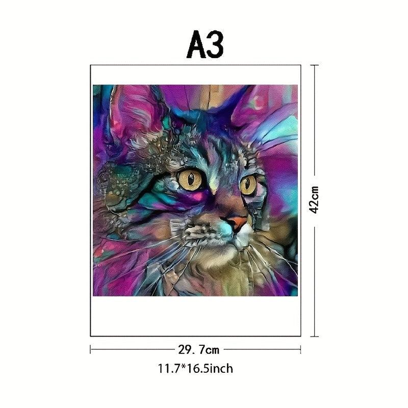 Cat Wooden Puzzle Game for Family Christmas Birth