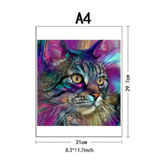 Cat Wooden Puzzle Game for Family Christmas Birth