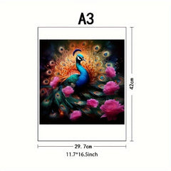 Peacock Wooden Educational Toy Puzzle Game for Adults and Kids