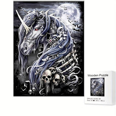 Horse Skeleton Wooden Puzzle Educational Toy Gift