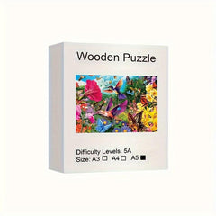 Birds Butterflies And Flowers Wooden Puzzle Toys For Adults Kids