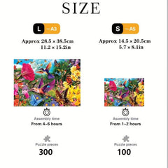 Birds Butterflies And Flowers Wooden Puzzle Toys For Adults Kids