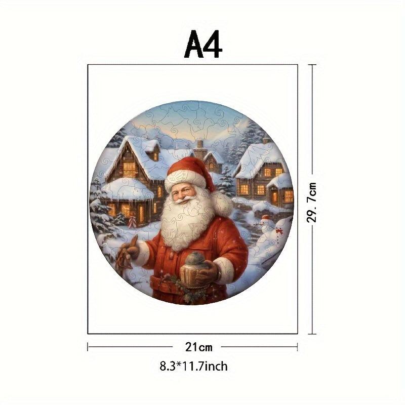 Christmas Wooden Puzzle Special Shapes Adult Birthday Party Games