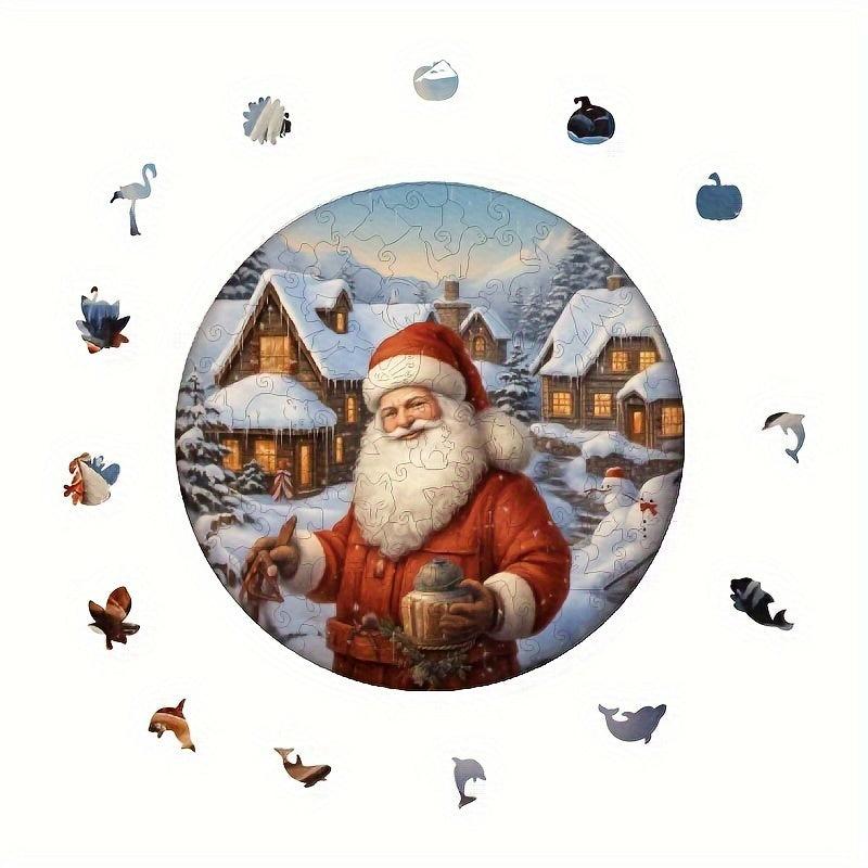 Christmas Wooden Puzzle Special Shapes Adult Birthday Party Games