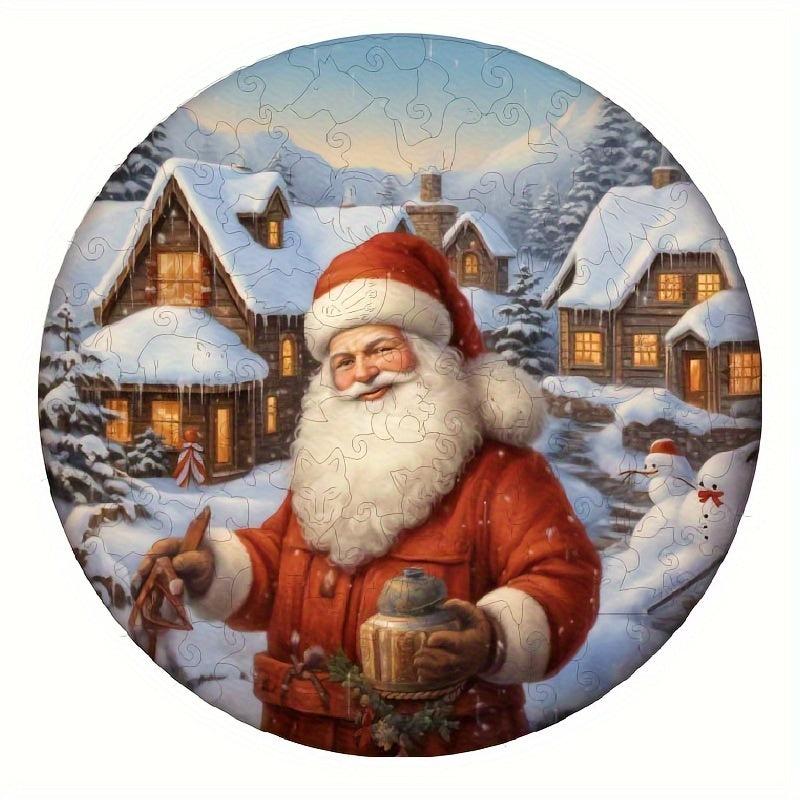 Christmas Wooden Puzzle Special Shapes Adult Birthday Party Games