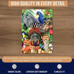 Animal Wooden Puzzle Maternal Love Jigsaw Gift for Adults and Kids