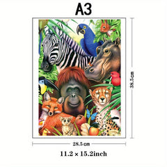 Animal Wooden Puzzle Maternal Love Jigsaw Gift for Adults and Kids
