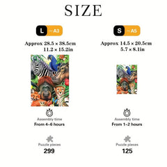Animal Wooden Puzzle Maternal Love Jigsaw Gift for Adults and Kids