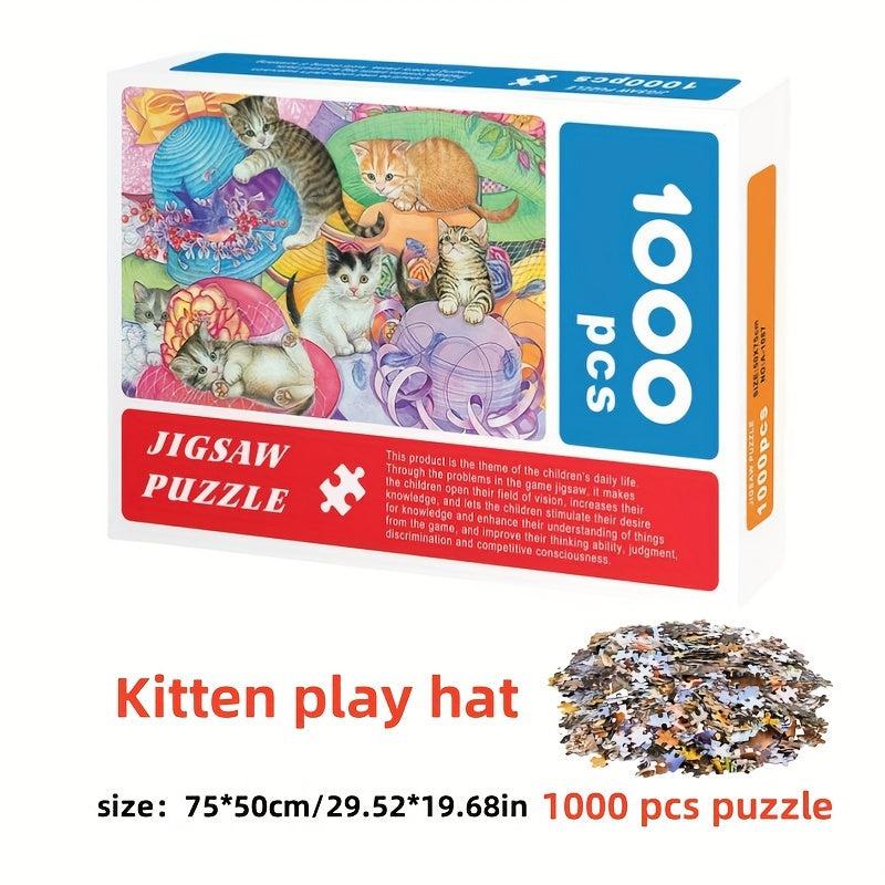 1000pcs Jigsaw Puzzles - Perfect Gift Decompression Toy Home Wall Decoration Gam