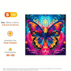 Butterfly Wooden Puzzle High Difficulty Concentration Training