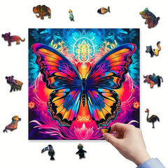 Butterfly Wooden Puzzle High Difficulty Concentration Training