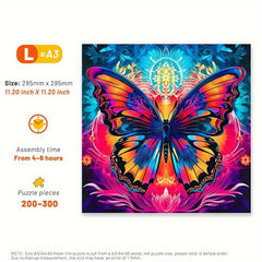 Butterfly Wooden Puzzle High Difficulty Concentration Training