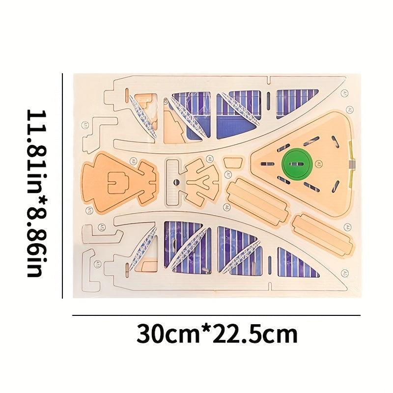 3D Wood Puzzle Famous Landmark Building Model DIY Toy