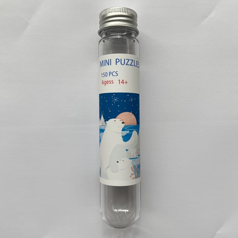 150pcs Polar Bear Mini Test Tube Puzzle Educational Toy