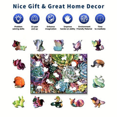 Animal Shaped Wooden Jigsaw Puzzle Christmas Gift