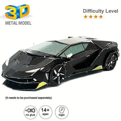 1 Pc Colorful Car 3D Metal Puzzles DIY Model Kit Building Blocks Brain Teaser