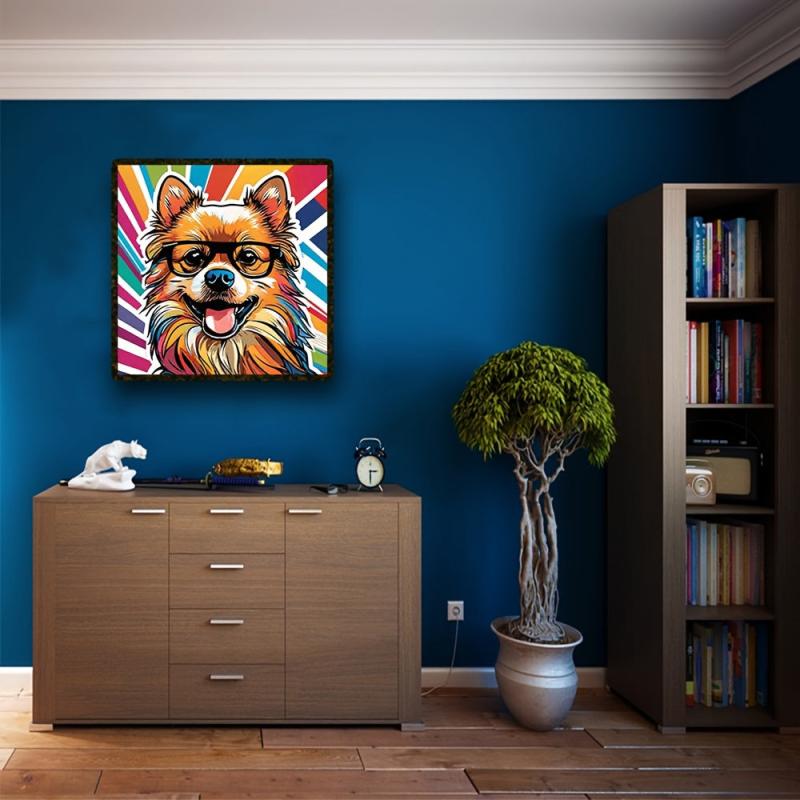 Puppy Wooden Jigsaw Puzzle with Glasses - Christmas Gift