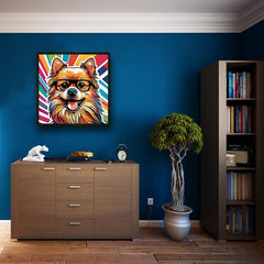 Puppy Wooden Jigsaw Puzzle with Glasses - Christmas Gift