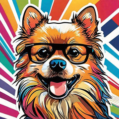 Puppy Wooden Jigsaw Puzzle with Glasses - Christmas Gift