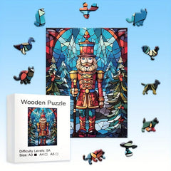 Wooden Shape Puzzle High Difficulty Magic Intelligence Toy Birthday Gift