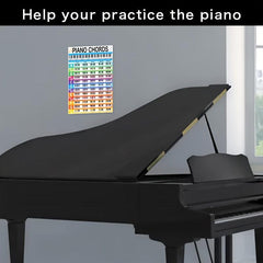 Piano Chords Poster 84 Full Keyboard Note Chart