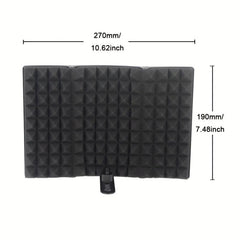 Microphone Isolation Shield Triple Sound Insulation Reflection Filter